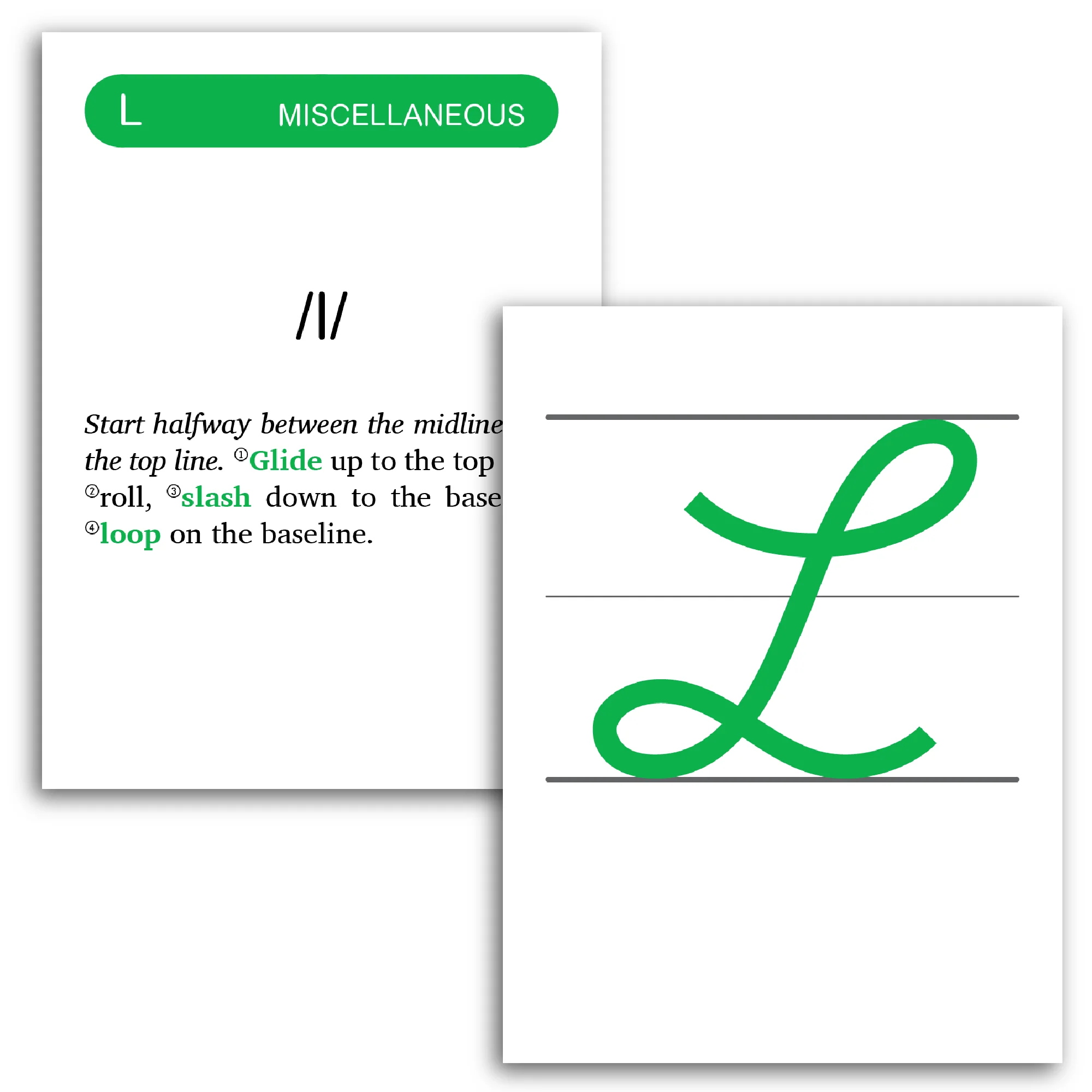 Rhythm of Handwriting Tactile Cards - Cursive - Image 7